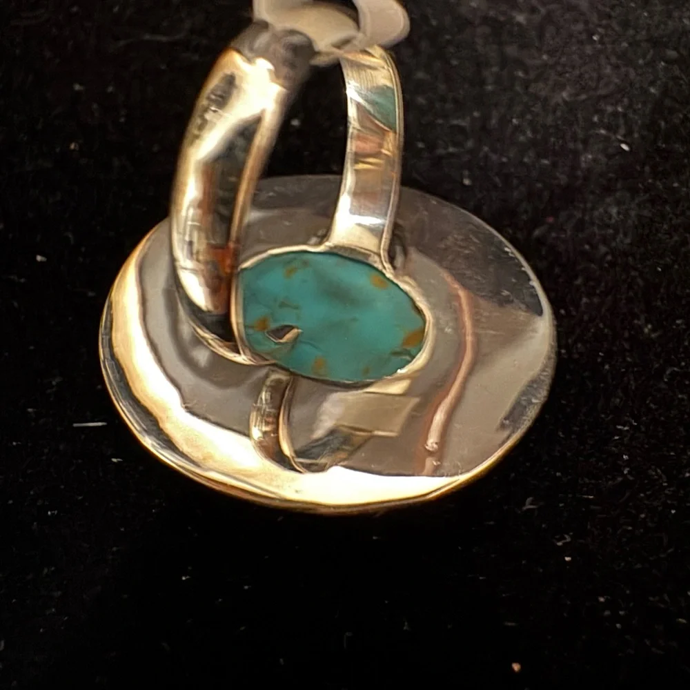 Turquoise Silver‎ Statement Ring